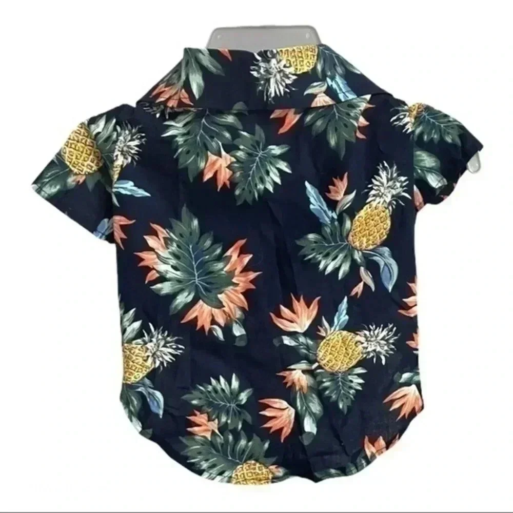 Hawaian floral shirt for dog/cat clothing NWOT Med